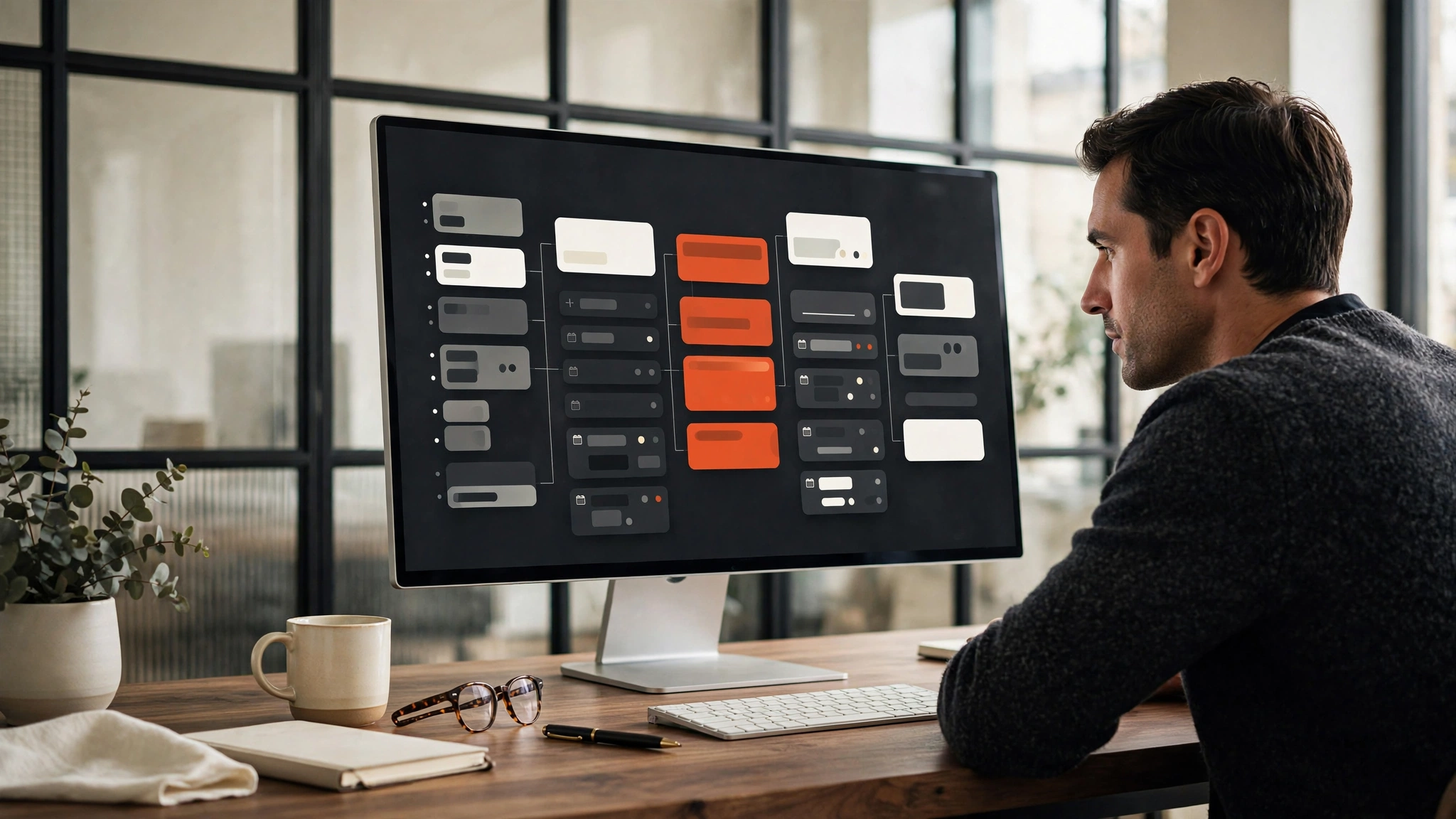 Concept image: storyboard of a customer journey